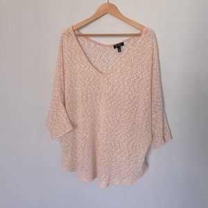 Jessica Simpson,Pink, White, Gold, Knit, Pullover